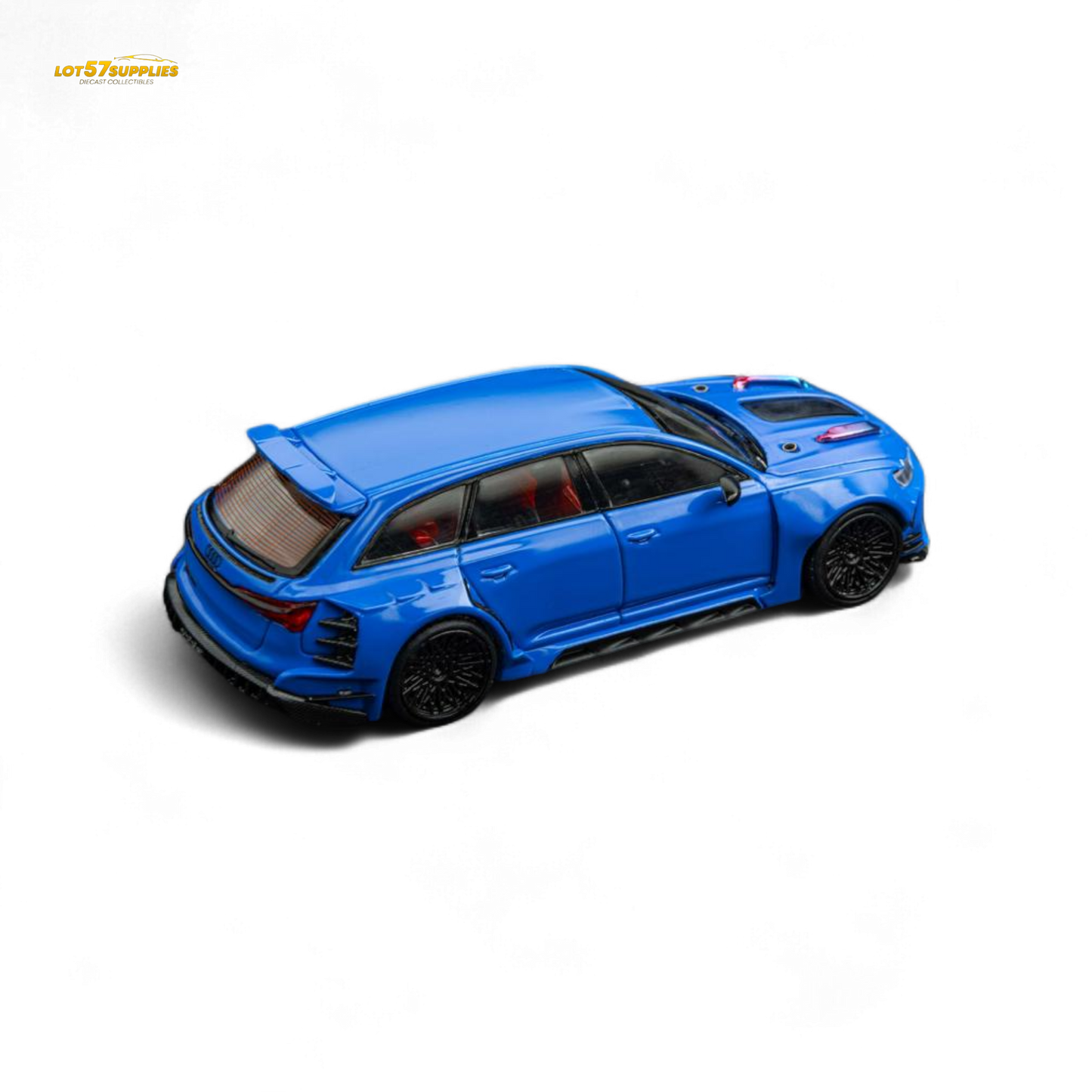(Précommande) DCM Audi RS6 Avant Modifiée Bleue 1:64