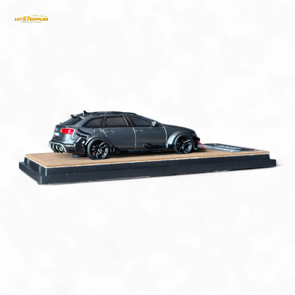 Qidian Model Audi RS6 Avant (C7) Gungrey 1:64