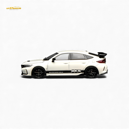 Motorhelix Honda Civic Type R FL5 HKS White 1:64