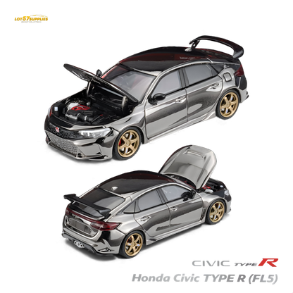 MH Honda Civic Type R FL5 Chrome Gun Black 1:64