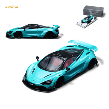 SC McLaren 720S Cyan Blue 1:64