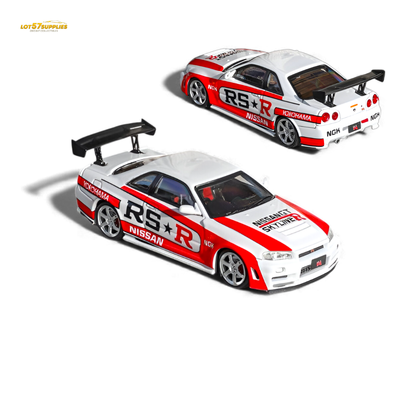 Fuji Skyline R34 GT-R Nismo Z-Tune White 1:64