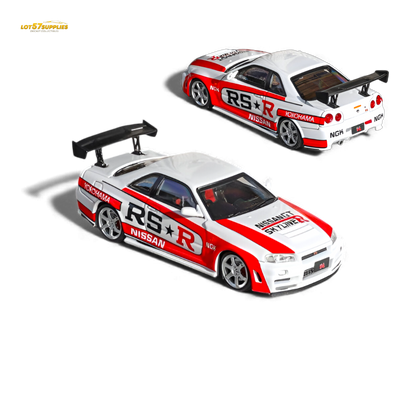 Fuji Skyline R34 GT-R Nismo Z-Tune White 1:64