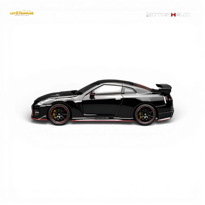 (Pre-Order) MOTORHELIX Nissan GT-R NISMO R35 2022 - Meteor Black 1:64