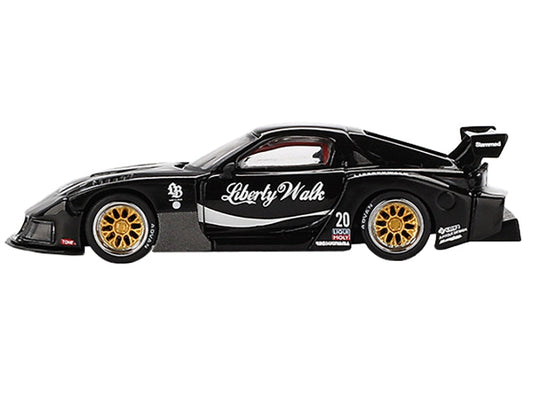 Mini GT Mazda RX-7 LB Super Silhouette #20 Liberty Walk Black 1:64