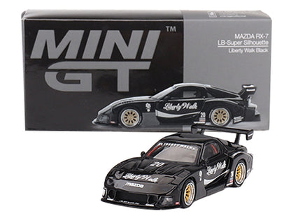 Mini GT Mazda RX-7 LB Super Silhouette #20 Liberty Walk Black 1:64