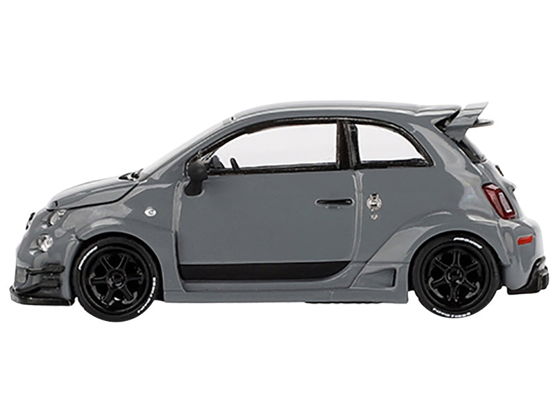 Mini GT ABARTH 595 #49 LB-Works x Abas Works Gray 1:64 Diecast