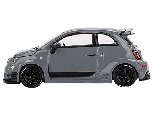 Mini GT ABARTH 595 #49 LB-Works x Abas Works Gray 1:64 Diecast
