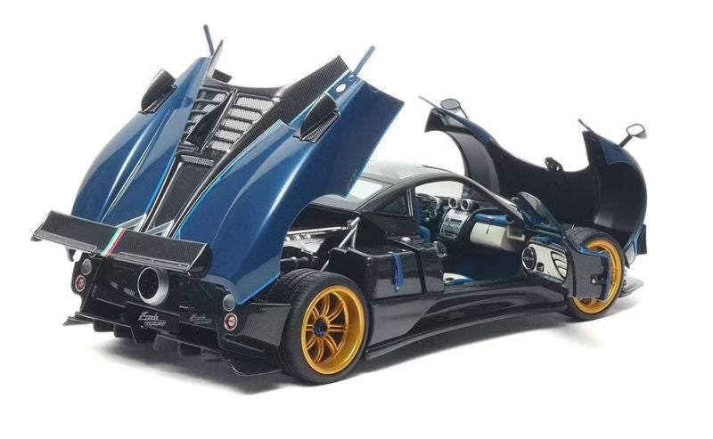 Almost Real 2011 Pagani Zonda Tricolore Blue & Black Carbon 1:18