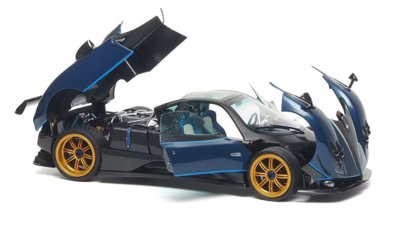 Almost Real 2011 Pagani Zonda Tricolore Blue & Black Carbon 1:18