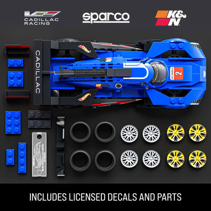 Hot Wheels Cadillac Project GTP Hypercar Building Toy Kit (236 Pieces), for Collectors