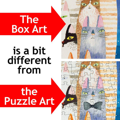 Colorful Cats – 500 Piece Jigsaw Puzzle Collective