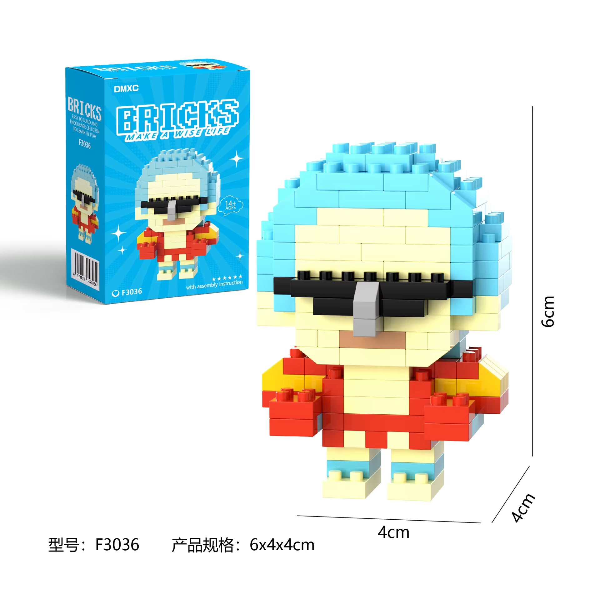 One Piaca Building Blocks Luffy Zoro Building Blocks Anime Action Figures Nami Usopp Toy Kids Toys for Children Birthday Gifts