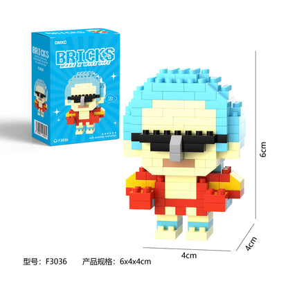 One Piaca Building Blocks Luffy Zoro Building Blocks Anime Action Figures Nami Usopp Toy Kids Toys for Children Birthday Gifts