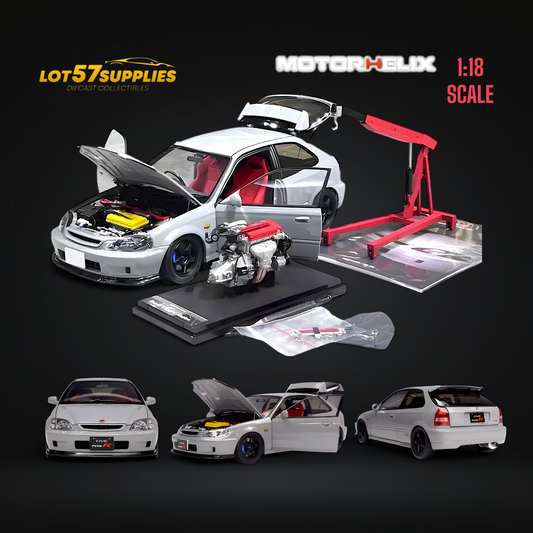 MOTORHELIX Honda Civic Type-R EK9 Gris Nardo 1:18