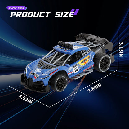 1:16 Remote Control Car, 4WD RC Drift Car with Lights and Spray Function, All Terrain off Road RC Vehicle for Kids