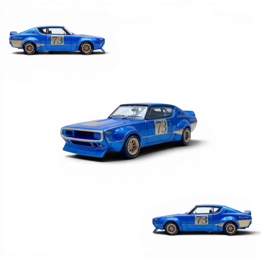 Inno64 Nissan Skyline 2000 GT-R KPGC10 Racing Concept Blue 1:64