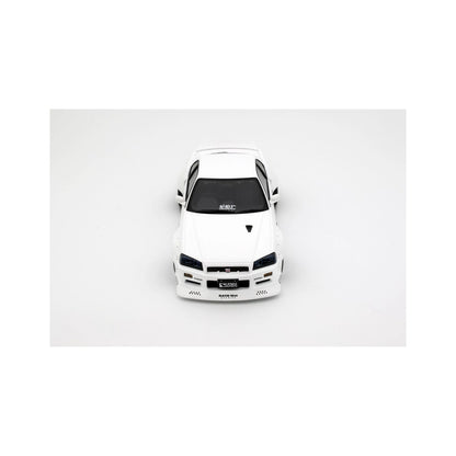 Otto 2019 Nissan Skyline GT-R R34 KRC Body Kit Pearl White QX1 1:18