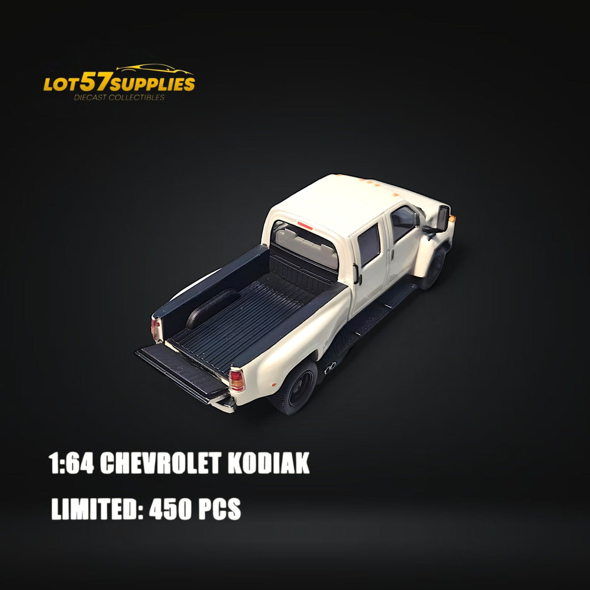 GOC Chevrolet Kodiak Pickup White 1:64