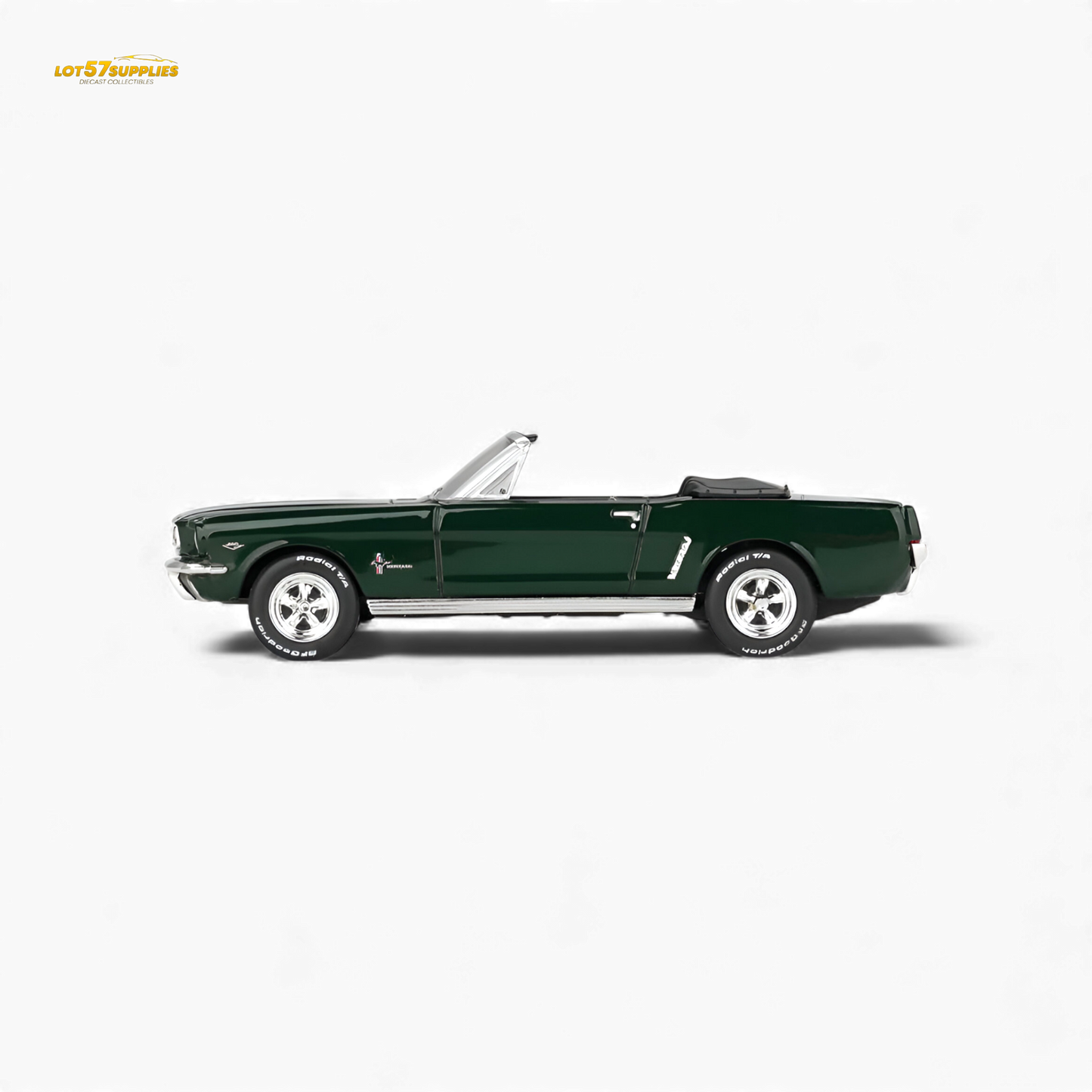 Mini-GT Ford Mustang Convertible Highland Green 1:64