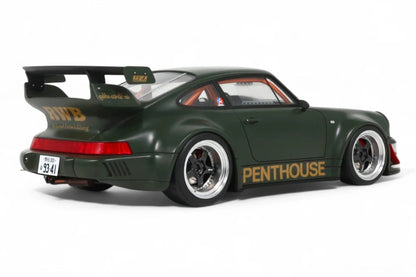 GT Spirit 2008 Porsche 911 964 RWB (Penthouse) Matte Army Green 1:18