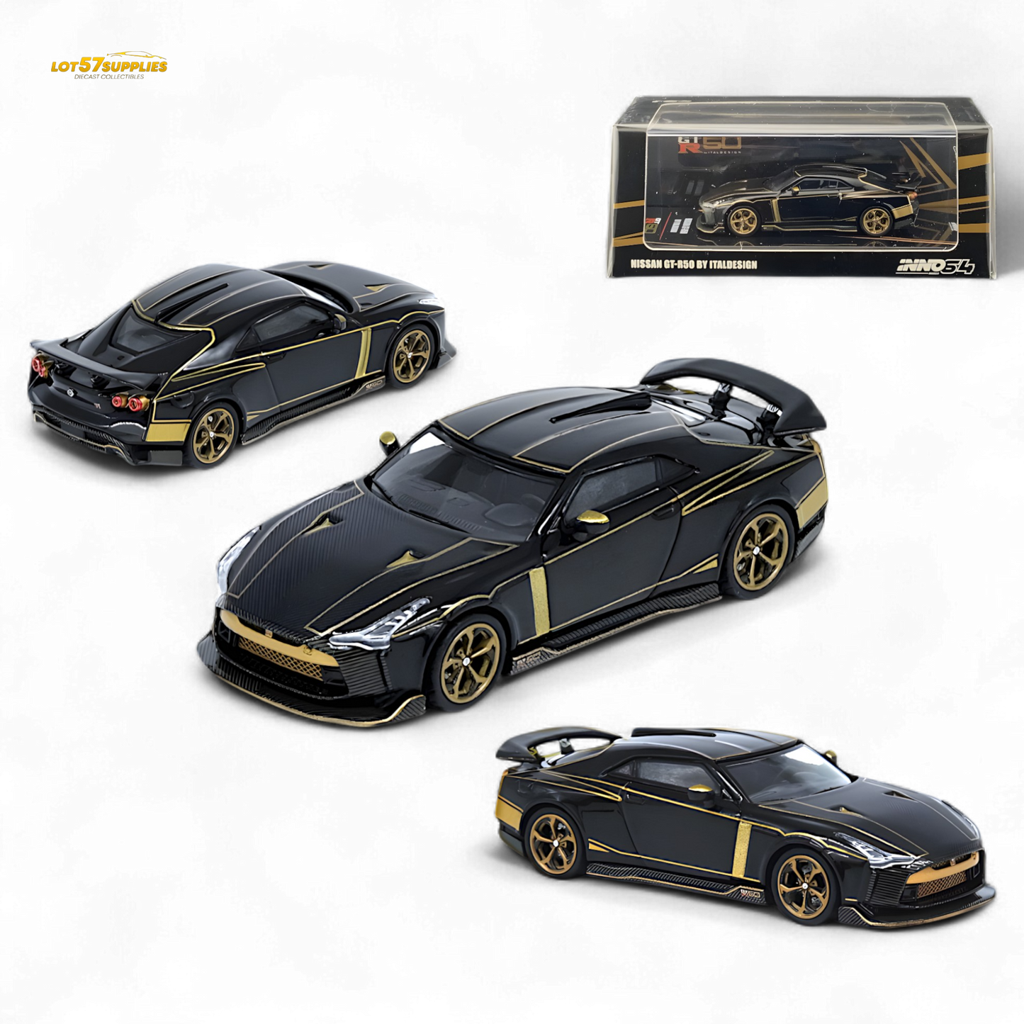 INNO64 Nissan GT-R50 Italdesign Black 1:64