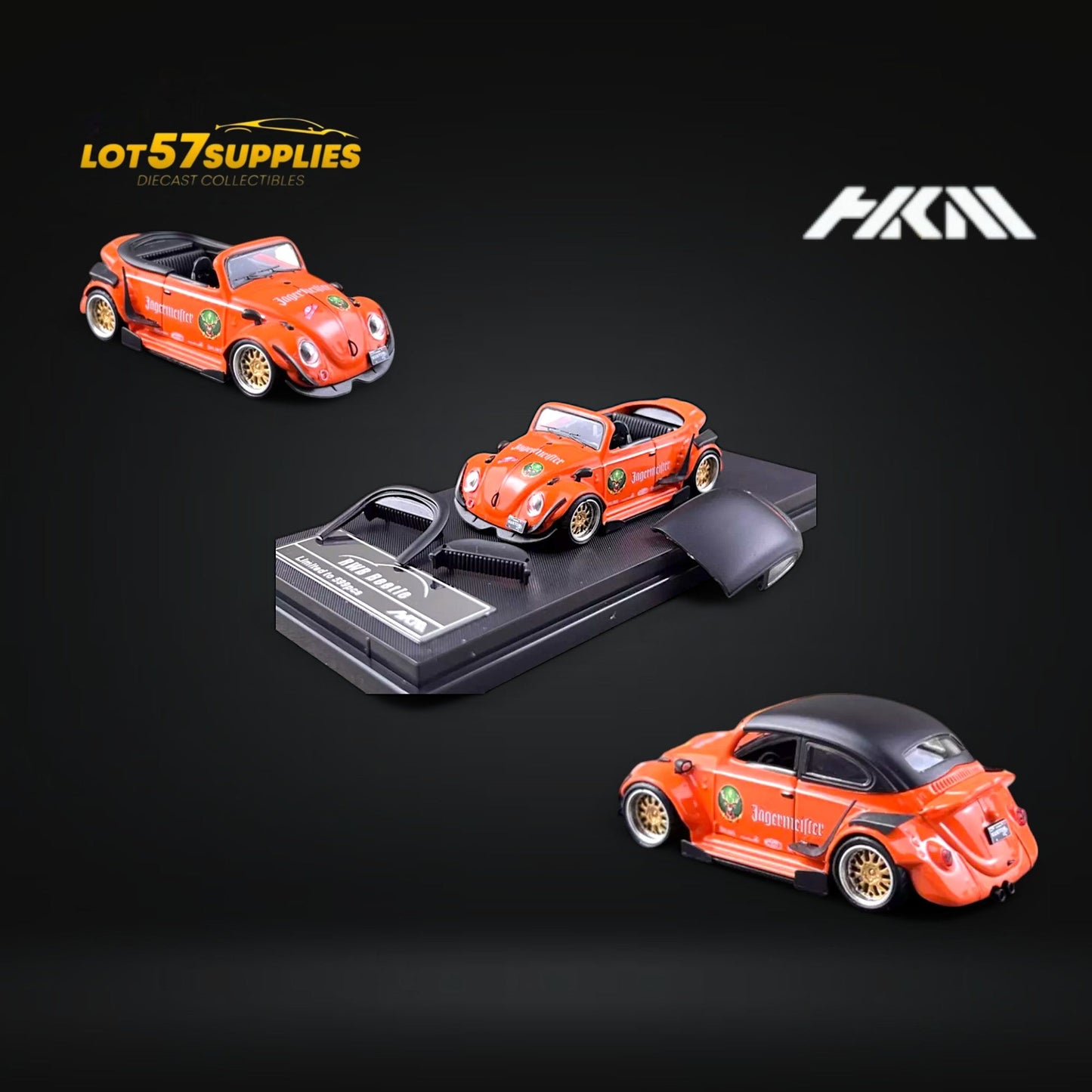 HKM Model VW Beetle Jagermeister 1:64 Diecast