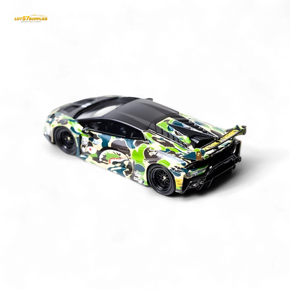Flame Lamborghini Huracan LP610-4 LWBK WideBody Camouflage 1:64