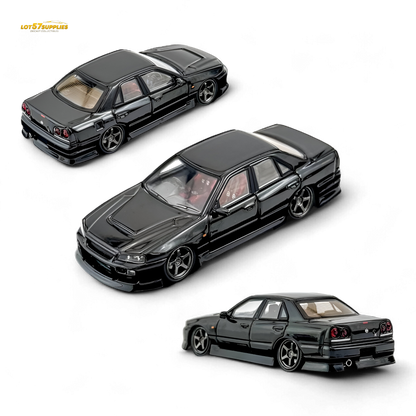 Mortal ER34 Skyline Uras Metallic Black 1:64
