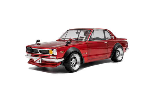 Solido 1970 Nissan Skyline (C10) Hakosuka Red 1:18