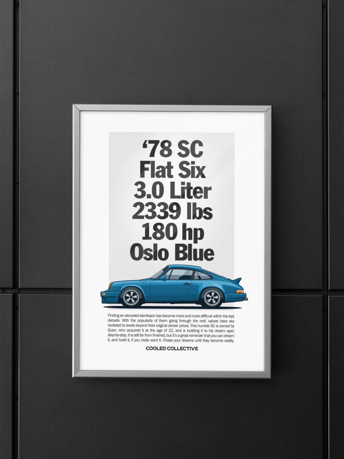 1978 Oslo Blue SC Spec Poster